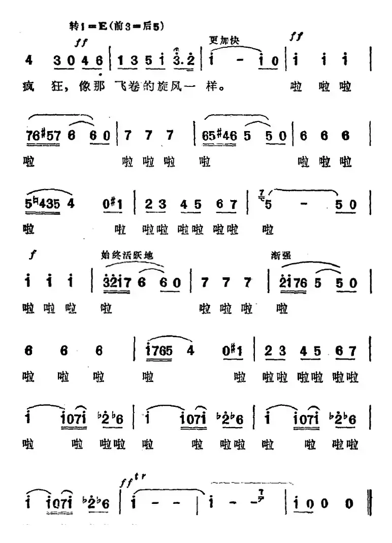 吉卜赛女郎之歌（选自歌剧《卡门》第二幕第一场）