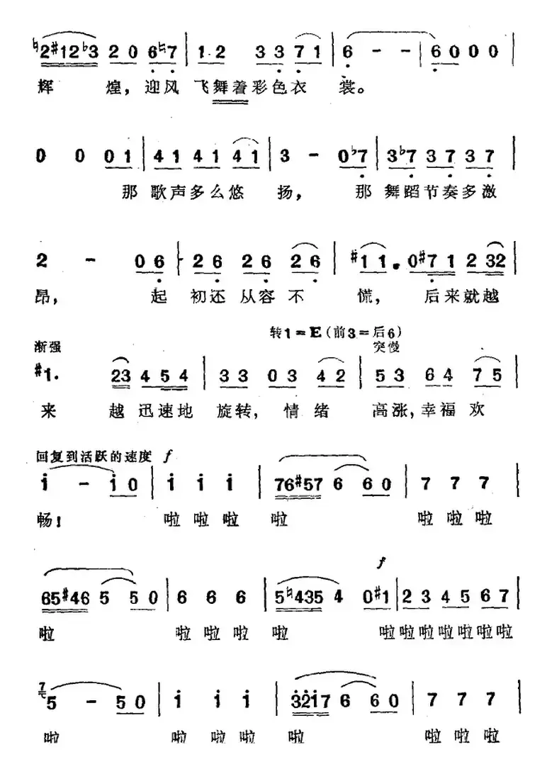 吉卜赛女郎之歌（选自歌剧《卡门》第二幕第一场）