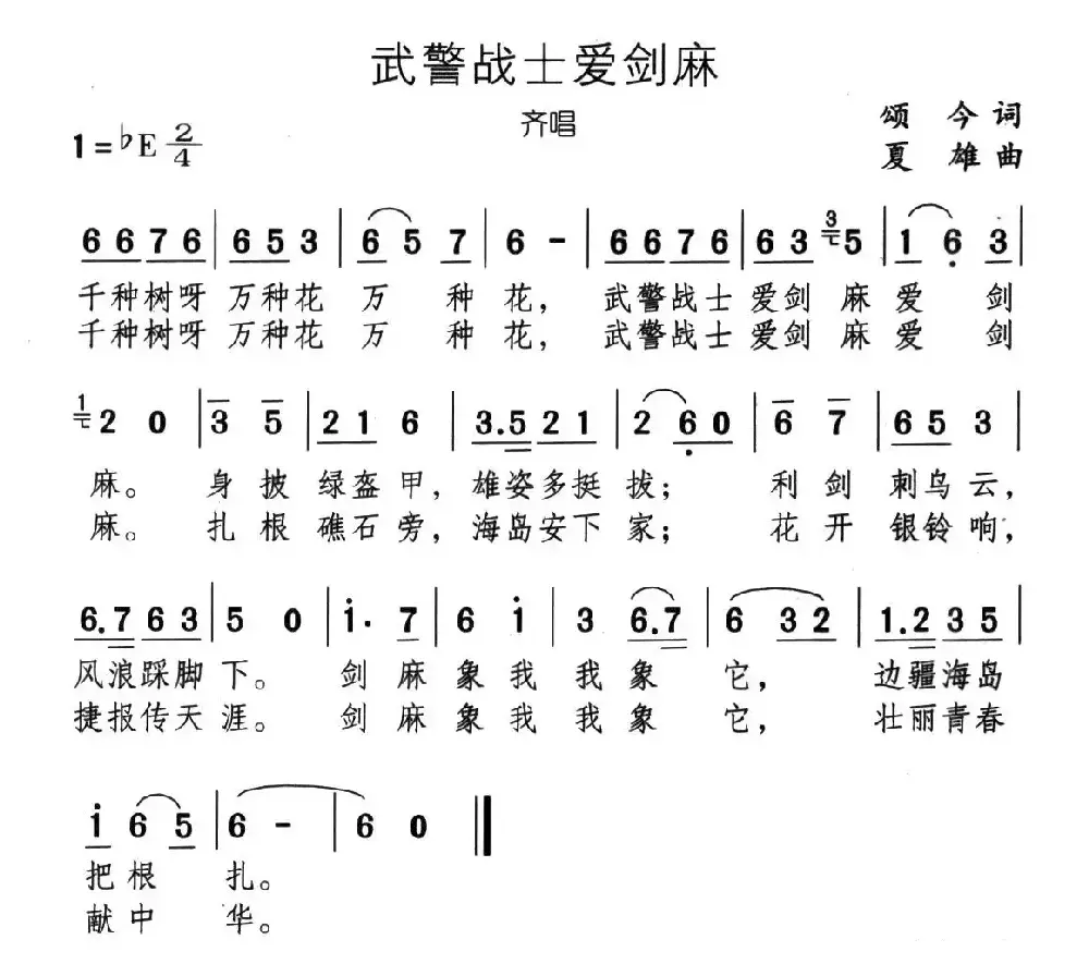 武警战士爱剑麻