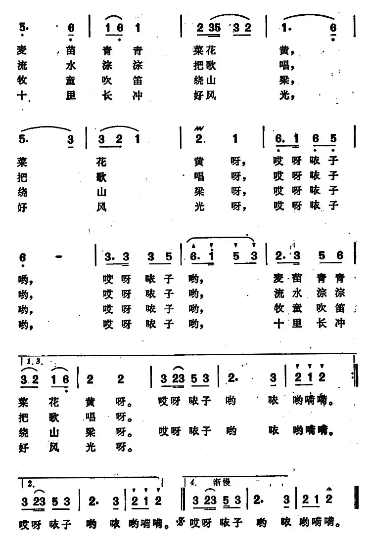 十里长冲好风光 （安徽庐江民歌）