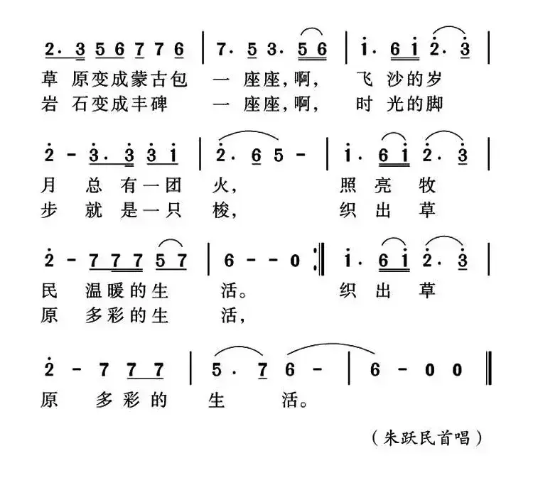 鄂尔多斯你深深吸引我（张景川词 姜金富曲）