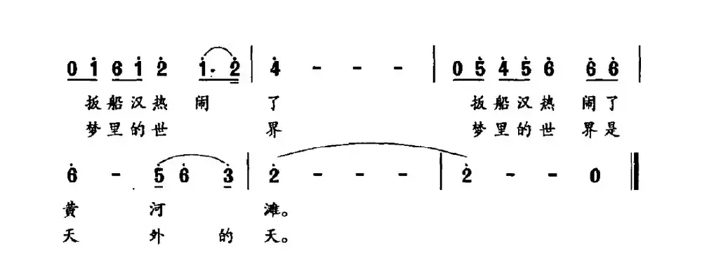 黄河边的人心黄河的浪（张枚同词 蔡立荣曲）