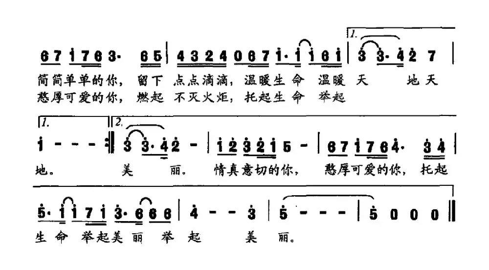 美丽（许冬子词 陈璐曲）