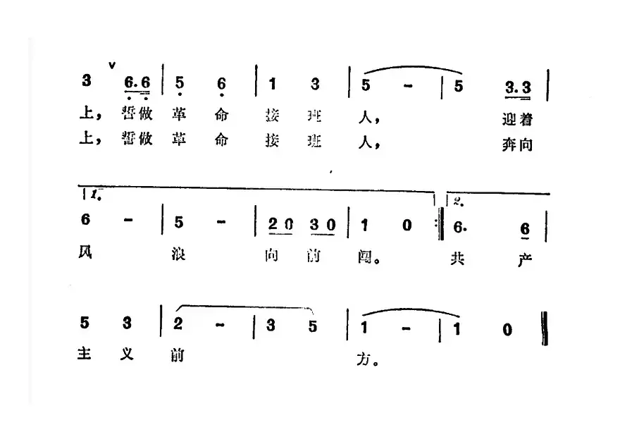 誓做革命接班人（故事片《向阳院的故事》插曲）