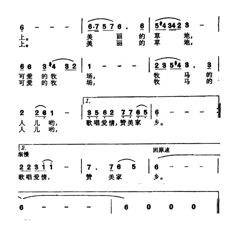 牧马人之歌（电视剧《牧马人》主题歌）