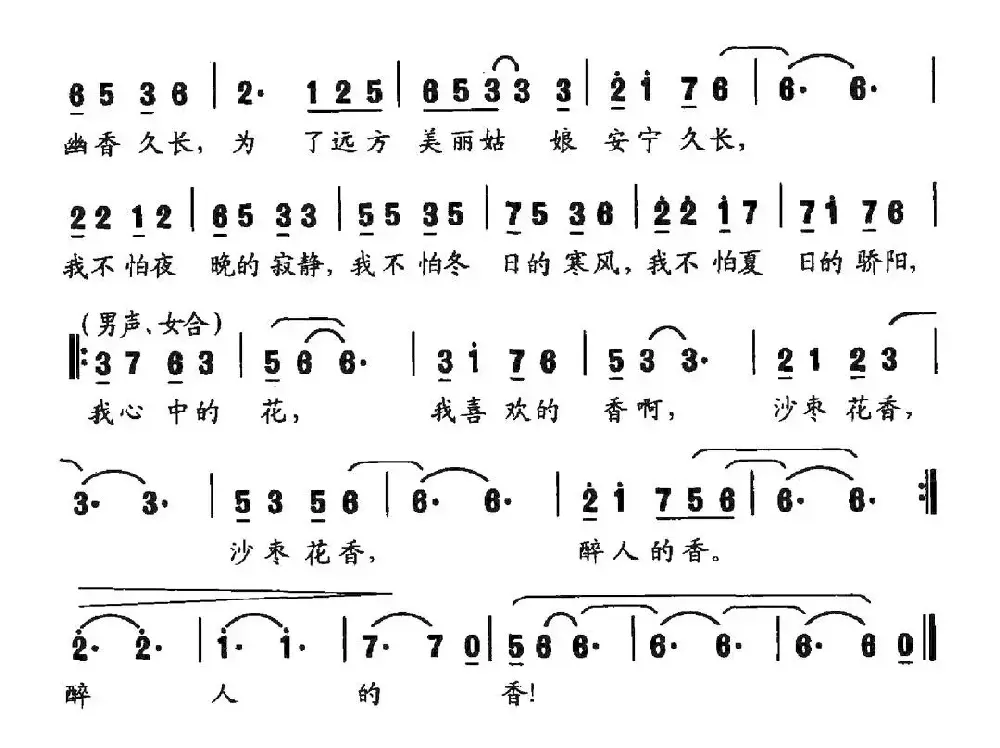 军营沙枣花香（瞿勤词 瞿勤曲）