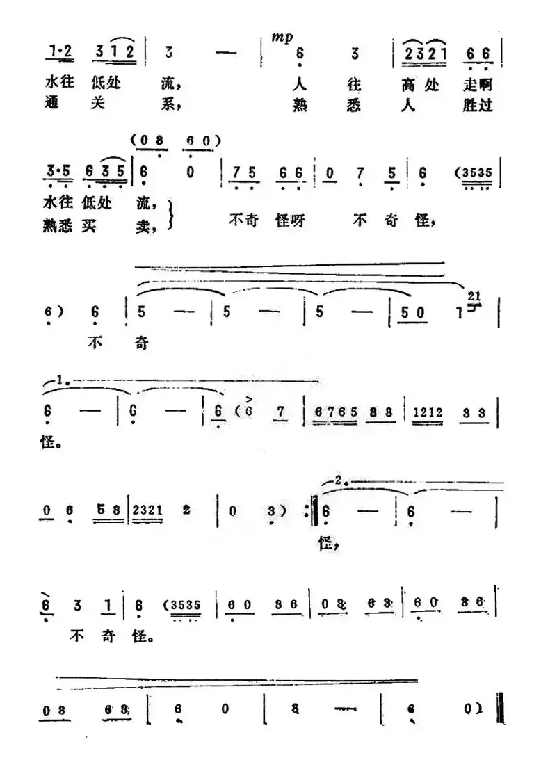 这有啥奇怪（电影《陈奂生上城》插曲）