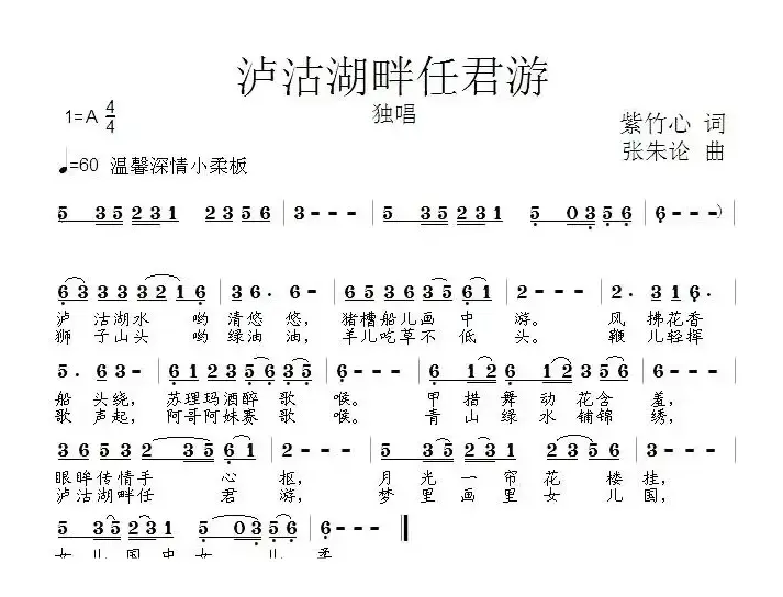 泸沽湖畔任君游