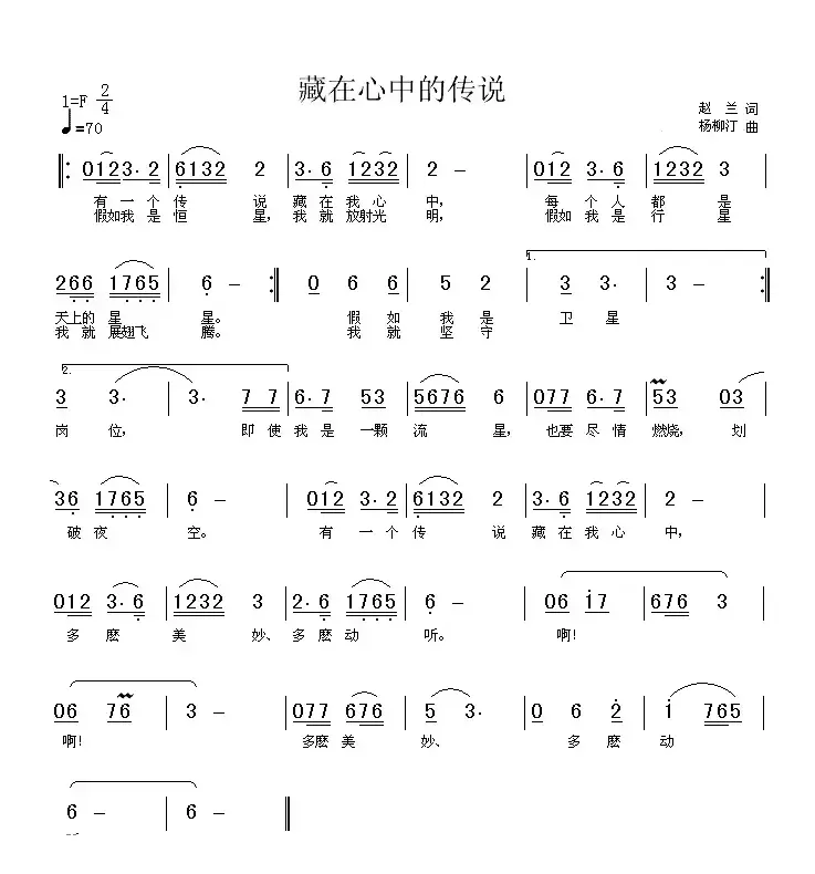 藏在心中的传说