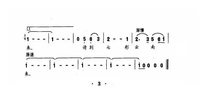 请到七彩云南来