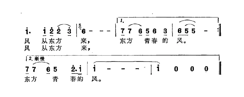 风从东方来