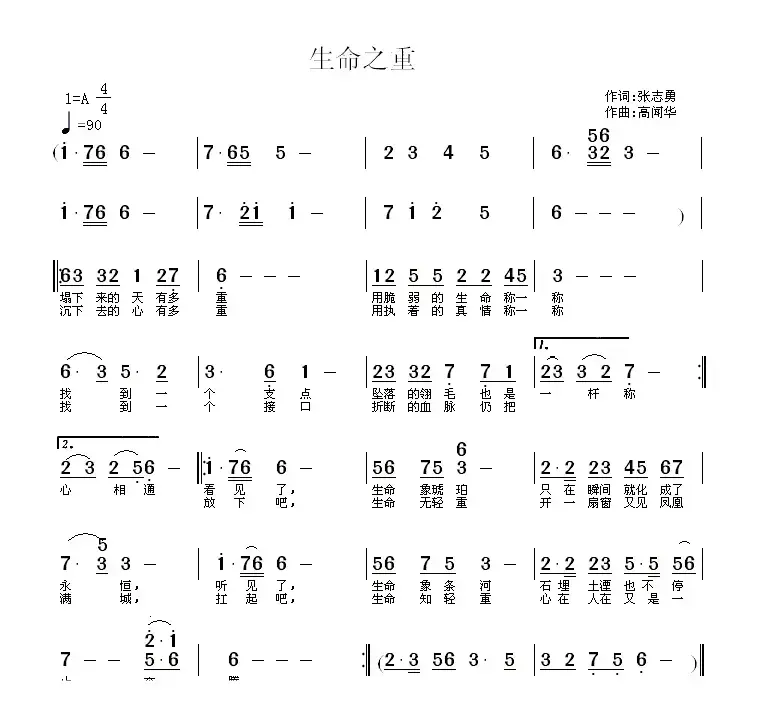 生命之重