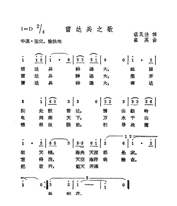 雷达兵之歌