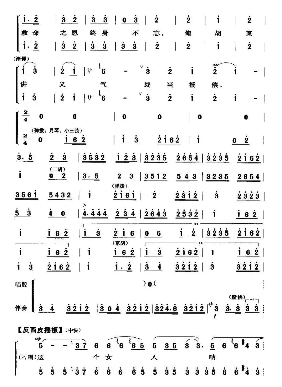 想当初老子的队伍才开张（《沙家滨·智斗》唱段）