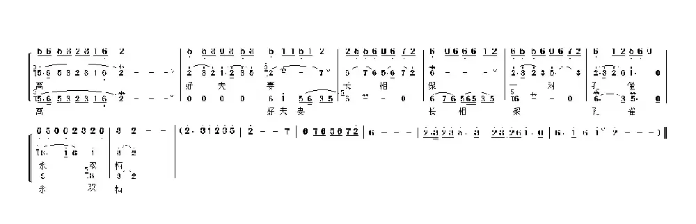 惜别离（《孔雀东南飞·别离》焦仲卿、刘兰芝对唱）