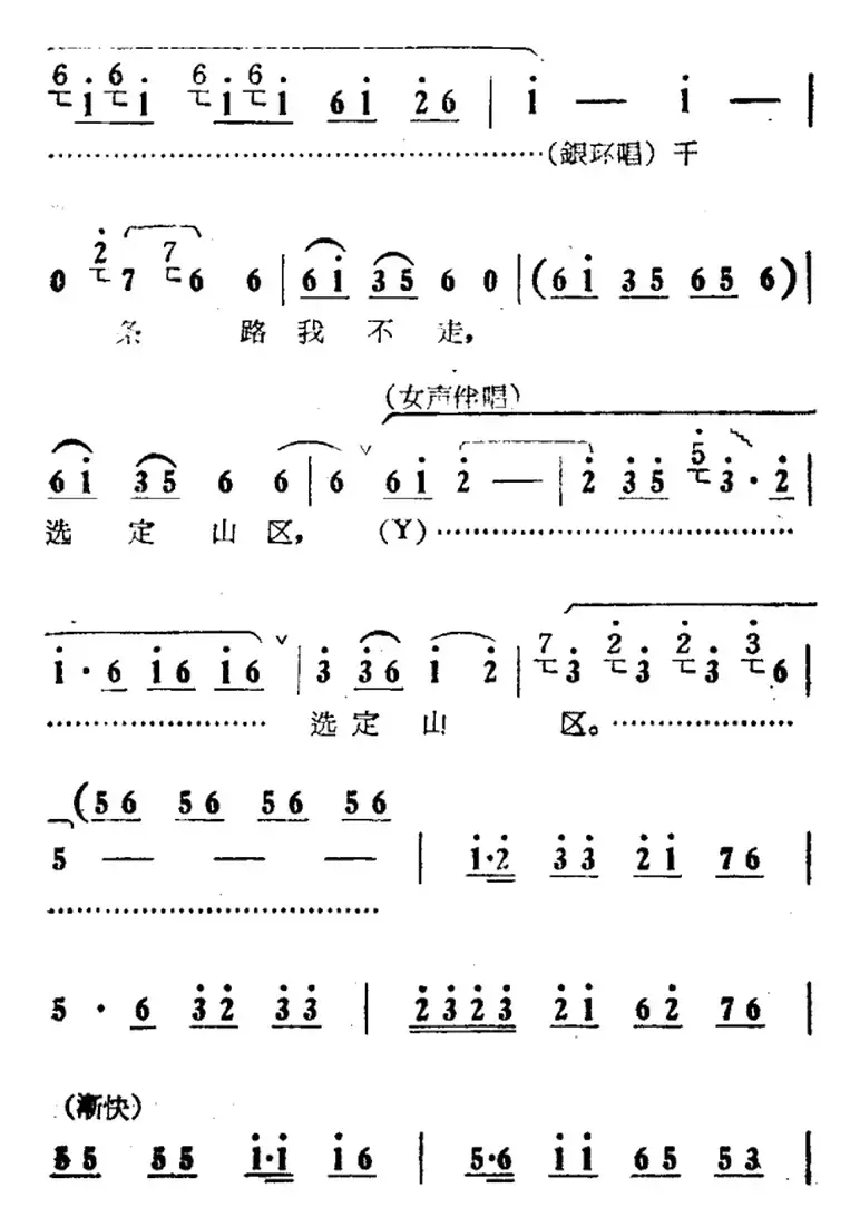 展翅高飞（电影版《朝阳沟》选段、银环独唱、女声伴唱）