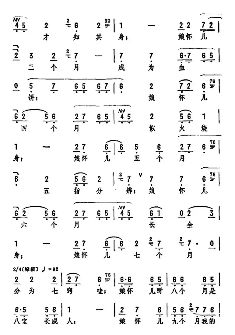 怀抱着娇儿泪纷纷（《摔子劝夫》选段）