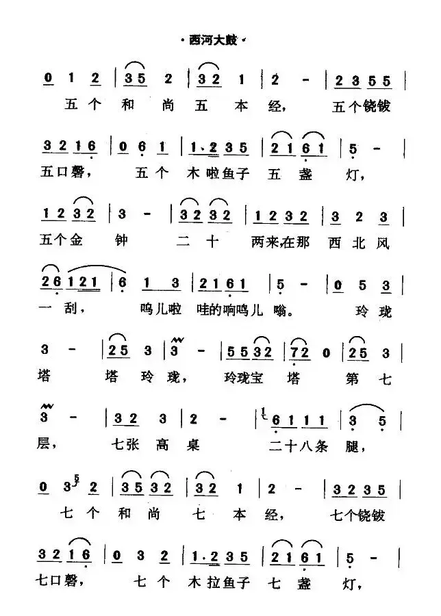 [西河大鼓]绕口令