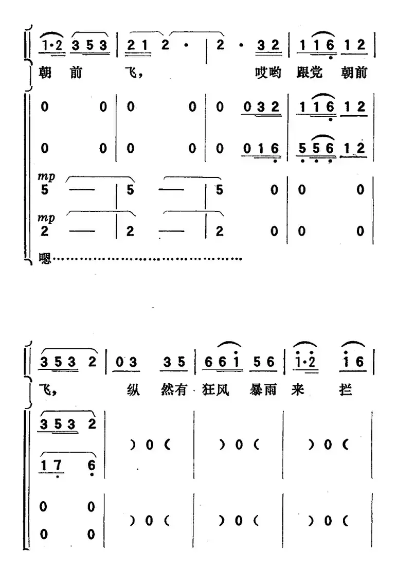 歌剧《向阳川》全剧之第五场 六曲（永远跟党朝前飞）