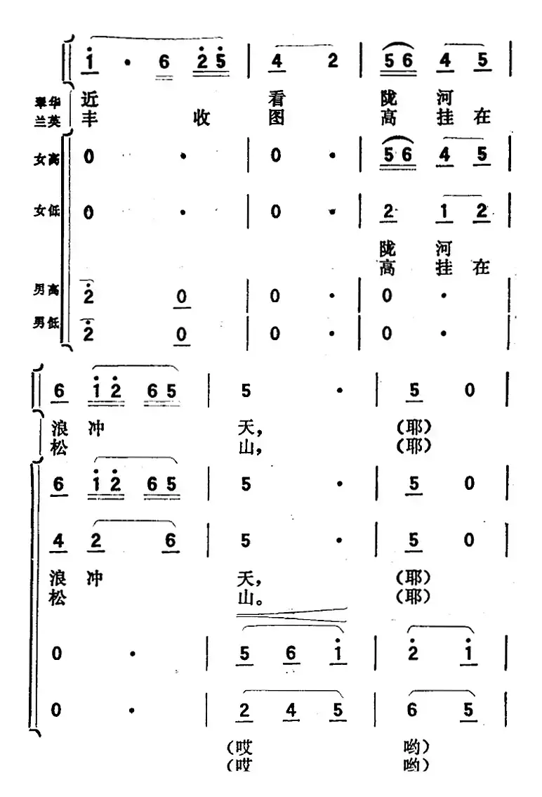 歌剧《向阳川》全剧之第一场 二曲（三面红旗来引路）